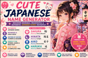 Cute Japanese Name Generator | Adorable Name Ideas Online