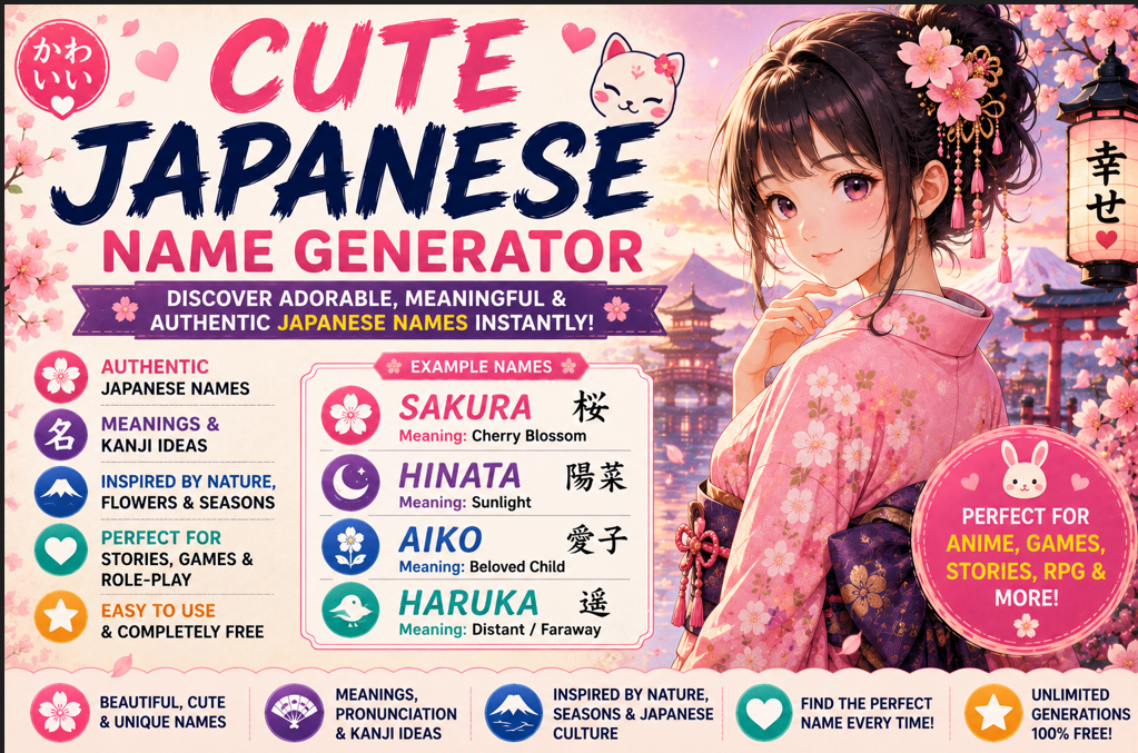 Cute Japanese Name Generator
